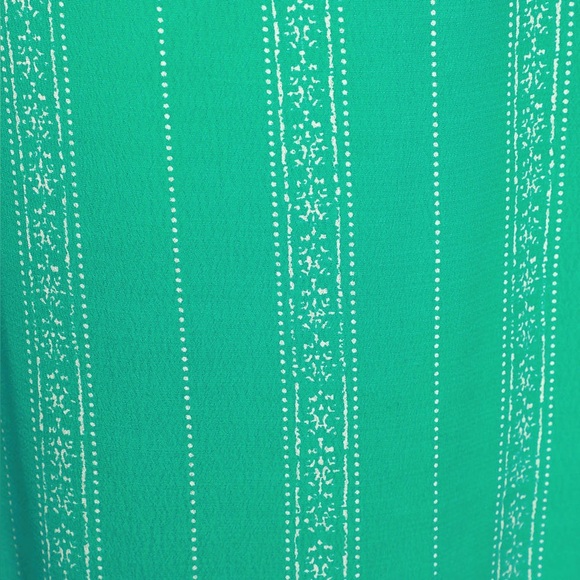 Lulus Alava Green Striped Sleeveless Tie-Back Culotte Jumpsuit large L - Picture 2 of 10